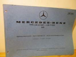 Mercedes-Benz type L-LK-LS 1624 - L-LK-LS 1921 - Chassis Spare Parts List Edition B