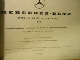 Mercedes-Benz type L-LK-LS 1624 - L-LK-LS 1921 - Chassis Spare Parts List Edition B