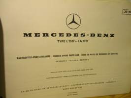 Mercedes-Benz type L 1517 - LA 1517 - Chassis Spare Parts List Edition A