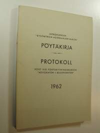 Jatkokurssin kysymyksiä asianajajan alalta, pöytäkirja 1962