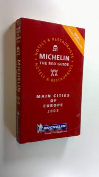 Michelin - the red guide - Main cities of europe 2003