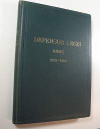 Defensor legis index 1920-1960 : Suomen asianajajaliiton äänenkannattaja