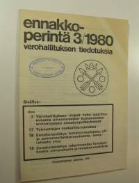 Ennakkoperintä 3/1980 : verohallituksen tiedotuksia