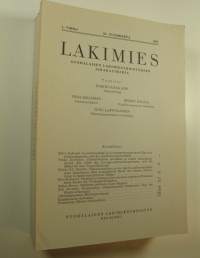Lakimies, 83. vuosikerta (1985), numerot 1-3 ja 7-8 : suomalaisen lakimiesyhdistyksen aikakauskirja