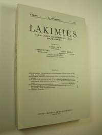 Lakimies, 89. vuosikerta (1991), numerot 1, 4, 5 ja 8 : suomalaisen lakimiesyhdistyksen aikakauskirja