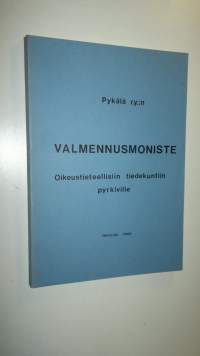 Valmennusmoniste oikeustieteellisiin tiedekuntiin pyrkiville 1983