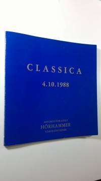 Classica 4.10.1988 - Arvohuutokaupat