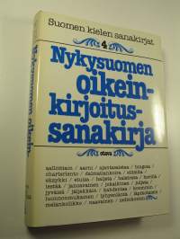 Suomen kielen sanakirjat 4, Nykysuomen oikeinkirjoitussanakirja (ERINOMAINEN)