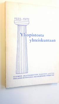 Yliopistosta yhteiskuntaan : Suomen akateemisten naisten liitto - Finlands kvinnliga akademikers förbund 1922-1972