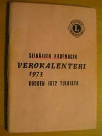 Seinäjoen kaupungin verokalenteri 1973 vuoden 1972 tuloista