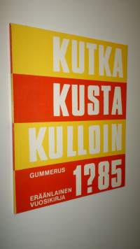 Kutka : eräänlainen vuosikirja 1985 - Kutka kusta kulloin