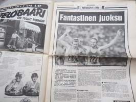 Ilta-Sanomat 1980 nr 171, 28.7.1980 - Moskova Olympia-numero, Kansikuvissa Kaarlo Maaninka &amp; Pertti Karppinen, runsas sisältö olympiakisojen edellisestä päivästä