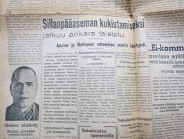 Aamulehti 19.2.1944, Narvan murto, 13 bolshvikkien lentokonetta ammuttu alas Helsingissä uhrit lueteltu nimineen, Saksalaiset moteissa, Sonja Henie, ym.