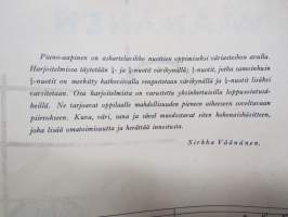 Piano-Aapinen - askarteluvihko nuottien oppimiseksi väriasteikon avulla
