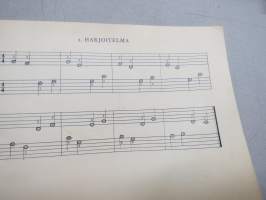 Piano-Aapinen - askarteluvihko nuottien oppimiseksi väriasteikon avulla