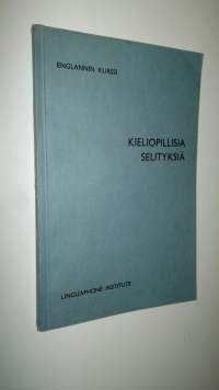 Kieliopillisia selityksiä : englannin kurssi