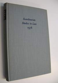 Scandinavian Studies in Law 1978 (vol. 22)