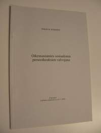 Oikeusasiamies sosiaalisten perusoikeuksien valvojana (eripainos Lakimies-lehdestä n:o 6-7, 1998) (UUSI)