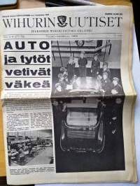 Wihurin Uutiset 1969 n:o 3-4 (77-78) Liitteenä Lentolehtinen-lehti n:o 1 1969
