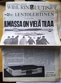 Wihurin Uutiset 1969 n:o 3-4 (77-78) Liitteenä Lentolehtinen-lehti n:o 1 1969