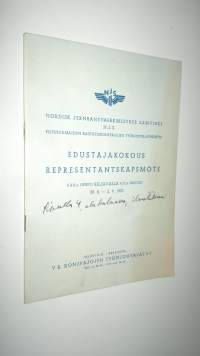 Pohjoismaiden rautatiekonepajojen työnjohtajayhdistys : edustajakokous : SAK:n opisto Kiljavalla - FFC:s institut 298-291953