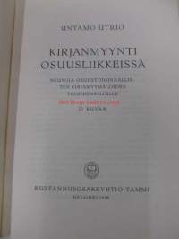 Kirjanmyynti osuusliikkeissä. Neuvoja osuustoiminnallisten kirjamyymälöiden toimihenkilöille