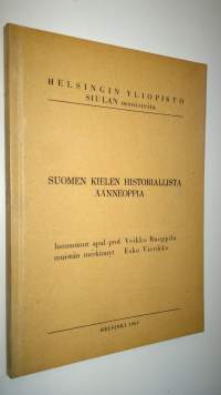 Suomen kielen historiallista äänneoppia