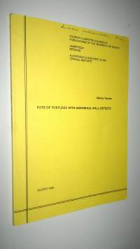 Fate of foetuses with abdominal wall defects
