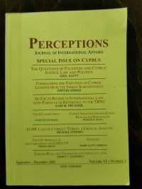 Perceptions.  3/2001 Journal of International Affairs Special issue on Cyprus