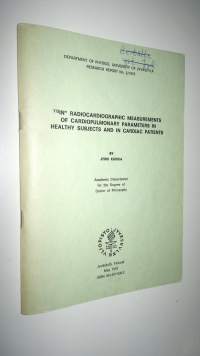 Radiocardiographic measurement of cariopulmonary parameters in healthy subjects and in cardiac patients