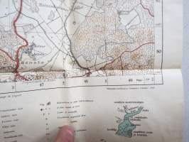 Hämeenkylä (pääkaupunkiseutu) - Topografikartta 1945