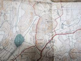 Hämeenkylä (pääkaupunkiseutu) - Topografikartta 1945
