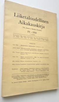 Liiketaloudellinen aikakauskirja 4/1958