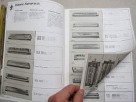 Hohner Harmonicas &amp; Melodicas -catalog / catalogue, soitinten - huuliharppu / melodica / tarvikkeet - luettelo