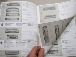 Hohner Harmonicas &amp; Melodicas -catalog / catalogue, soitinten - huuliharppu / melodica / tarvikkeet - luettelo
