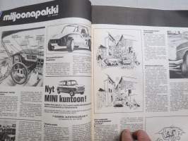 Moottori 1976 nr 5, Kansikuva MZ TS 250 sivuvaunu, Kesävihjeitä, Austin Allegro 1974, Lada Combi, Musta-Maijasta matkailuautoksi, ym.