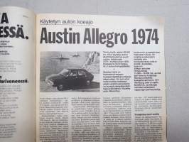 Moottori 1976 nr 5, Kansikuva MZ TS 250 sivuvaunu, Kesävihjeitä, Austin Allegro 1974, Lada Combi, Musta-Maijasta matkailuautoksi, ym.