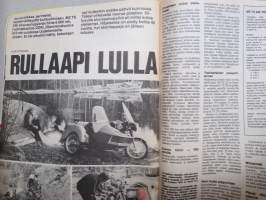 Moottori 1976 nr 5, Kansikuva MZ TS 250 sivuvaunu, Kesävihjeitä, Austin Allegro 1974, Lada Combi, Musta-Maijasta matkailuautoksi, ym.