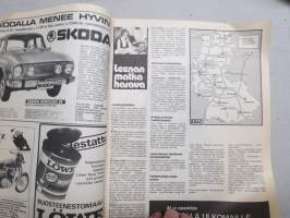 Moottori-Motor 1976 nr 3, sisältää mm. seur. artikkelit / kuvat / mainokset; Taitoajon Suomen Mestaruus 1976, Löytöretkeilijän Hampuri Altonan kalatorilta