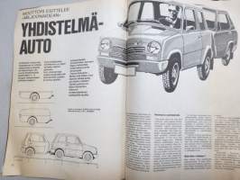 Moottori-Motor 1976 nr 3, sisältää mm. seur. artikkelit / kuvat / mainokset; Taitoajon Suomen Mestaruus 1976, Löytöretkeilijän Hampuri Altonan kalatorilta