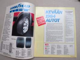 Tuulilasi 1984 nr 4B Autokuvasto - kaikkien henkilöautojen &amp; pakettiautojen tekniset tiedot ja hinnat, matakiluvaunut, kaksipyöräiset