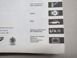 Rover 800 Series Repair Manual -alkuperäinen korjaamokäsikirja