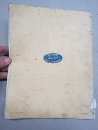 Fordson EnFo Spare Parts List for Fordson Major Tractor 1952/-, traktori, alkuperäinen varaosaluettelo