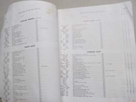 Fordson EnFo Spare Parts List for Fordson Major Tractor 1952/-, traktori, alkuperäinen varaosaluettelo