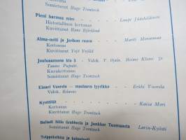 Joulutunnelma 1947 - Arvi A. Karisto Oy joululehti, kirjoittajina Elsa Heporauta, Teuvo Kauppo, Aili Somersalo, Ester Ståhlberg, Alli Valli, Tauno Karilas, ym.