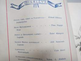 Joulurauha 1950, Arvi A. Karisto joululehti, Unto Karri, Paavo Rintala, Joni Rautio, Veikko Hintikka, kansikuvitus Ture Erno, muuta kuvitusta H. Trentzsch, Fahlenius