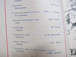 Joulurauha 1950, Arvi A. Karisto joululehti, Unto Karri, Paavo Rintala, Joni Rautio, Veikko Hintikka, kansikuvitus Ture Erno, muuta kuvitusta H. Trentzsch, Fahlenius