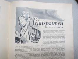 Joulurauha 1950, Arvi A. Karisto joululehti, Unto Karri, Paavo Rintala, Joni Rautio, Veikko Hintikka, kansikuvitus Ture Erno, muuta kuvitusta H. Trentzsch, Fahlenius