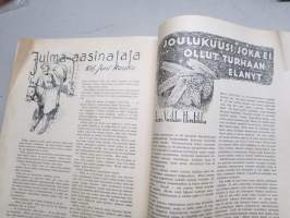 Joulurauha 1950, Arvi A. Karisto joululehti, Unto Karri, Paavo Rintala, Joni Rautio, Veikko Hintikka, kansikuvitus Ture Erno, muuta kuvitusta H. Trentzsch, Fahlenius