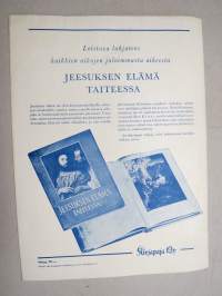 Kotimaan Joulu 1948, Arkenakin juhlaa, Hänet oli tuomittu elämään, Kristityn kirjailijan koti, Mikael Agricola, Siku, Kirkko pilvenpiirtäjien maassa, Raamattutalo ym